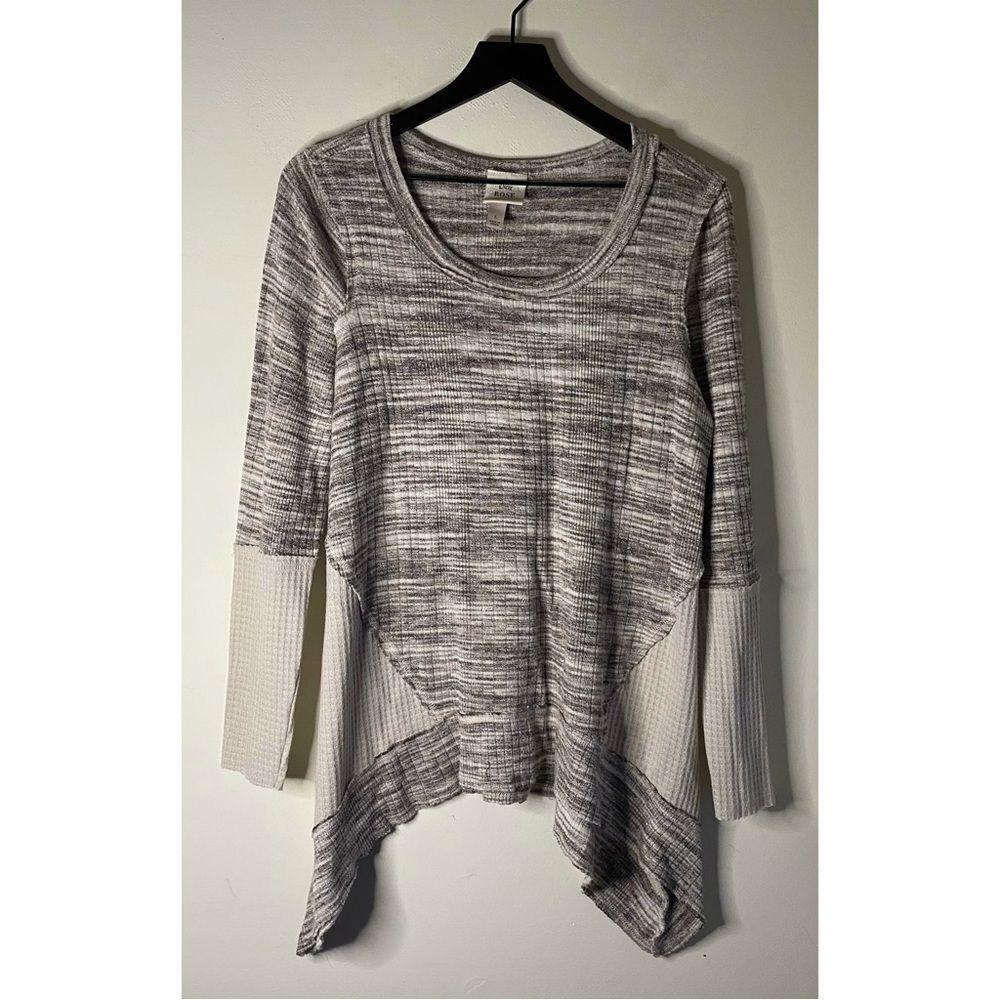 Knox Rose Ribbed Panel Sweater Size L